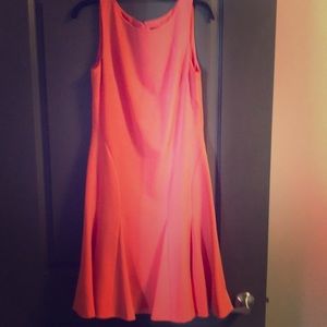 Salmon pink Lauren Ralph Lauren dress; pre-owned